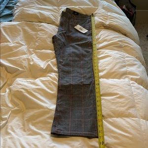 AG Jodi Crop high rise skinny flare plaid size 28